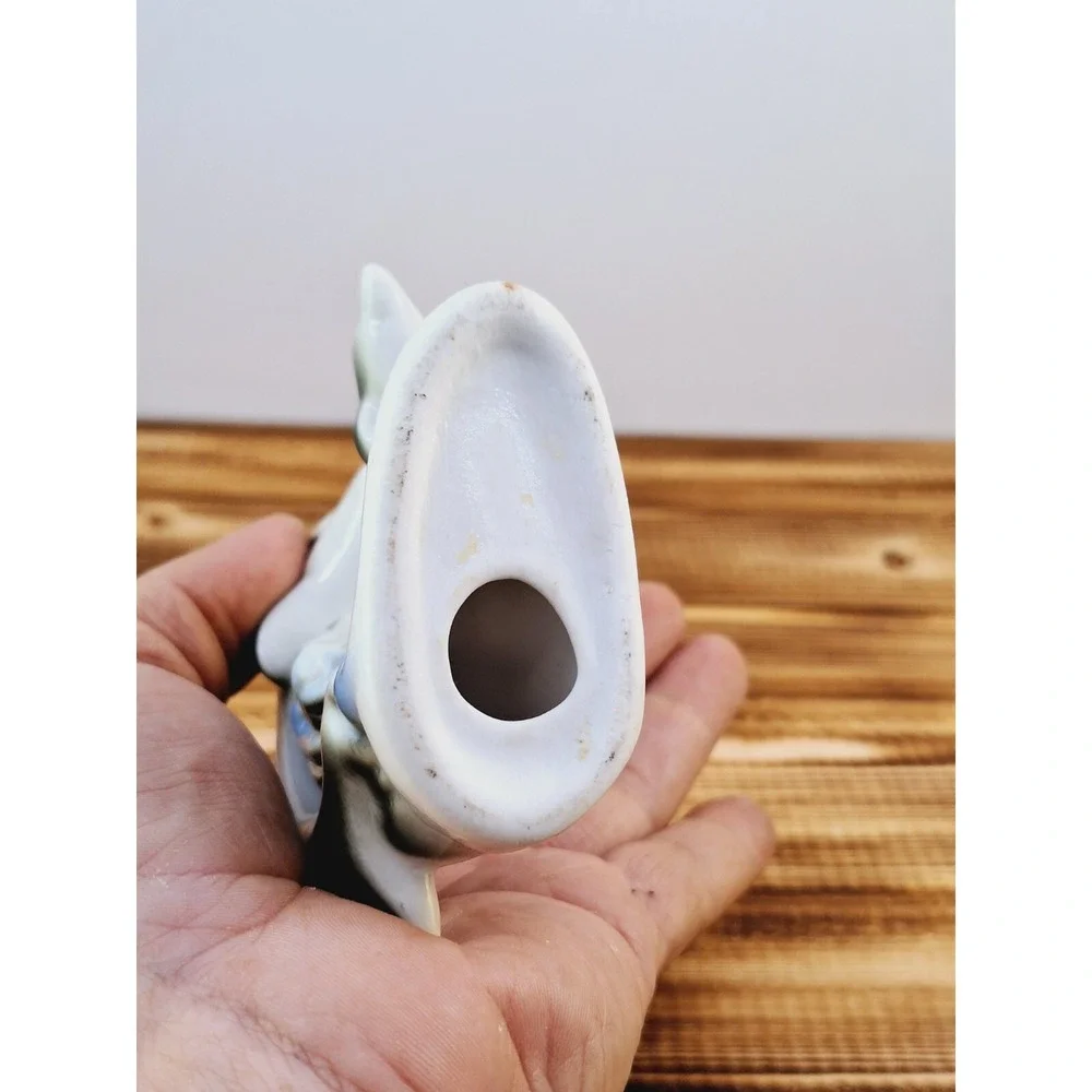 Vintage Miniature‎ Dolphin Set Of 2 Porcelain Figurine